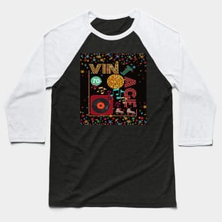 Vintage 1970s Disco Roller Skating Baseball T-Shirt